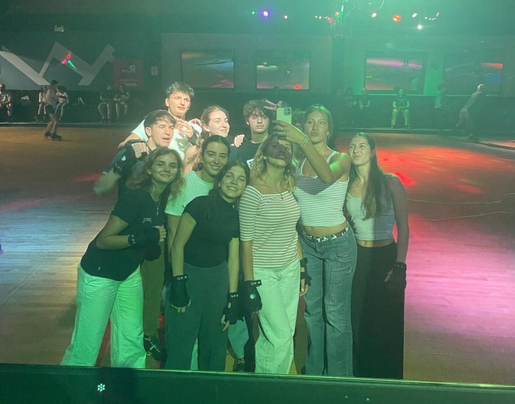 Sofia Ricca serata Dublino roller skating