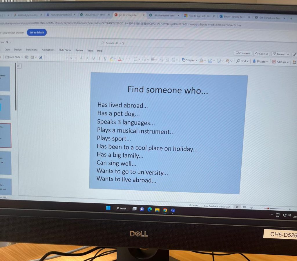 esercitazione inglese maria elena reading viaggio studio